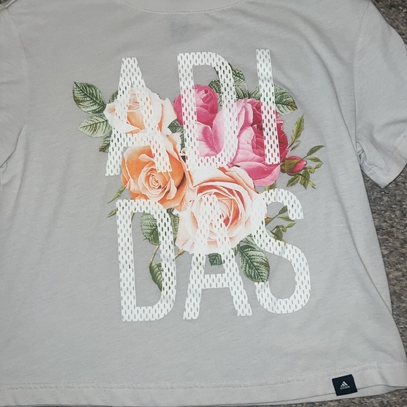 Adidas crop top. Small - Picture 2 of 6